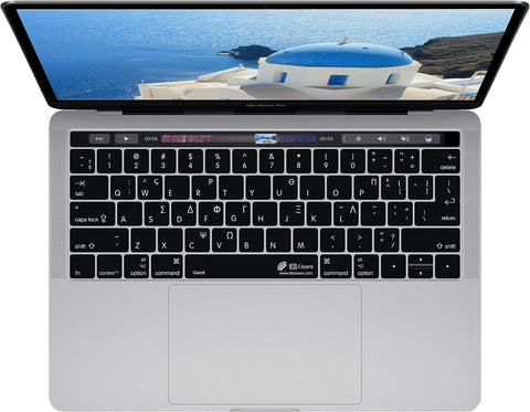 KB Covers Greek ISO Keyboard Cover with MacBook Pro Touch Bar (Late 2016) 19106