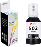 TG Imaging (1xBlack) Compatible Ink Bottle T502 (1 Pack Black) 502 Refilled Used for Epson ET-2700 ET-2750 ET-4750 ET-3700 Printer