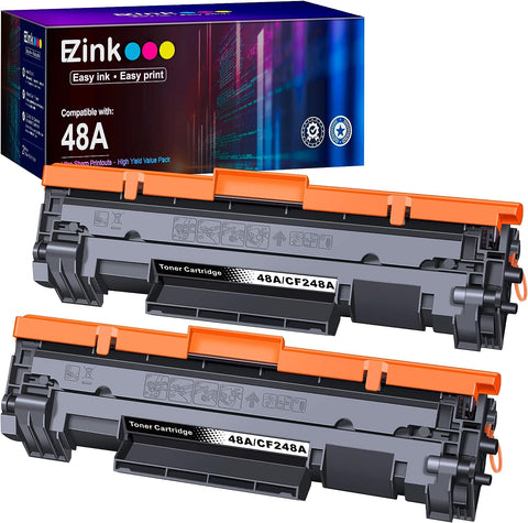 E-Z Ink (TM Compatible Toner Cartridges Replacement for HP 48A CF248A to use with Pro M29w M15w MFP M28w M28a M29a M30w M31w M15a M16a M16w Printer (Black, 2 Pack)