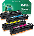 GREENSKY Compatible Toner Cartridges Replacement for Canon CRG 045 045H Color ImageCLASS MF634Cdw MF634 634C MF632Cdw MF633Cdw MF632C MF632 LBP612Cdw LBP613Cdw LBP612C LBP612 Laser Printer (4 Pack)