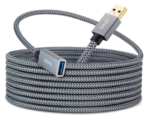 Faodzc USB 3.0 Extension Cable 20 ft,Long USB Extension Cable Type A Male to A Female 5Gbps Data Transfer Compatible with Keyboard,USB Flash Drive,Playstation,Mouse,Hard Drive and More