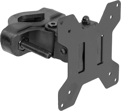 VIVO Steel Universal Bracket Pole Mount with Removable 75mm and 100mm VESA Plate, Fits up to 30 inch Screens, Black, MOUNT-POLE01