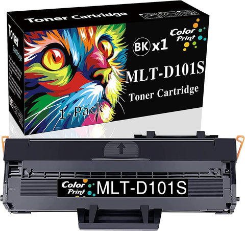 ColorPrint Compatible 101S Toner Cartridge Replacement for Samsung MLT-D101S MLTD101S D101S Used for ML-2166W ML-2160 ML-2165 SCX-3405W ML-2165W SCX-3405FW SCX-3400 SF-760P Printer (1-Pack, Black)