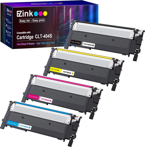 E-Z Ink (TM Compatible Toner Cartridge Replacement for Samsung CLT-K404S CLT-C404S CLT-M404S CLT-Y404S CLT 404S to use with C480FW C430W SL-C430W SL-C480FW SL-C480FN Printer Tray (4 Pack)