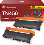 Toner Kingdom Compatible Toner Cartridge Replacement for Brother TN450 TN420 TN-450 TN-420 for HL-2270DW HL-2280DW HL-2240 HL-2230 MFC-7360N MFC-7860DW IntelliFax-2840 2940 DCP-7065DN Printer(2 Black)