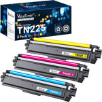 Valuetoner Compatible Toner Cartridge Replacement for Brother TN221BK TN221 TN225 TN 221 TN 225 to use with HL-3140CW HL-3170CDW MFC-9330CDW MFC-9340CDW MFC-9130CW (Cyan,Magenta, Yellow, 3 Pack)