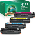 GREENSKY Compatible Toner Cartridge Replacement for HP 414X W2020X W2021X W2022X 414A for Color Laserjet Pro MFP M479fdw M479fdn M454dw M454dn M479 Printer Ink (Black Cyan Yellow Magenta)