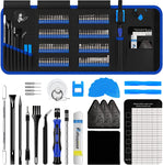 150 in 1 Precision Screwdriver Set, Computer Repair Tool Kit, Laptop Screwdriver Kit, Electronics Repair Tool Kit for PC MacBook Cell Phone iPhone Nintendo Switch PS4 Xbox Controller(Blue)