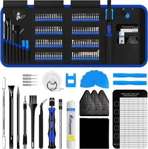 150 in 1 Precision Screwdriver Set, Computer Repair Tool Kit, Laptop Screwdriver Kit, Electronics Repair Tool Kit for PC MacBook Cell Phone iPhone Nintendo Switch PS4 Xbox Controller(Blue)