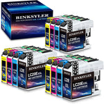 BINKSYLER LC20EXXL Ink Cartridges BK/C/Y/M Super High Yield Replacement for Brother LC20EXXL LC20E Ink Cartridges for Brother MFC-J985DW J985DWXL J775DW J5920DW Printers(3BK,3C,3M,3Y) 12 Pack