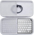 Aenllosi Hard Carrying Case Compatible with Logitech MX Keys Mini Advanced Wireless Illuminated Keyboard (White)