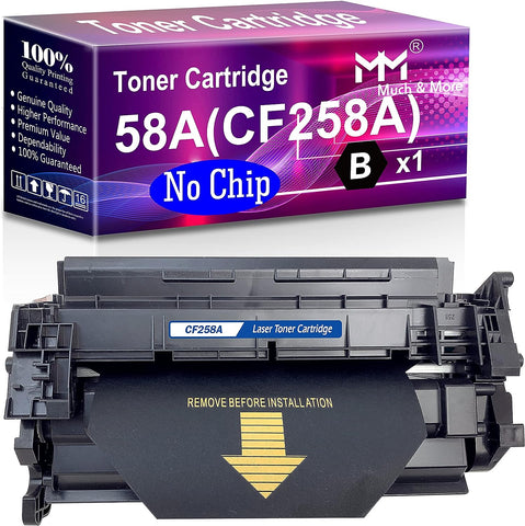 MM MUCH & MORE Compatible Toner Cartridge Replacement for HP 58A 258A CF258A 58X to use with Pro M404n M404dn M404dw MFP M428dw M428fdn M428fdw M304 M404 M428 Printers (1-Pack, Without Chip)