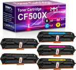 MM Much & More Compatible Toner Cartridge Replacement for HP 202X CF500X CF501X CF502X CF503X 202A Used for M254DW M254NW M280NW M281FDW 281FDN Printer (2 Black, Cyan, Magenta, Yellow) 5-Pack