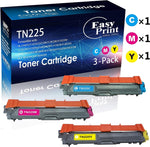 EASYPRITNT (Color Combo, CMY) Compatible TN225 Toner Cartridege Replacement for TN-225 Cyan Used for HL-3140CN 3142CN 3151CDN 3150CDW 3152CDW 3170CDW 3172CDW 3180CDW Printer