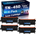 EASYPRINT (4 Pack) Compatible TN450 TN-450 Toner Cartridges Use for DCP-7065DN/ MFC 7360N/ 7860DW/ 7460DN/ 7240/ HL-2270DW/ IntelliFax 2840/2940