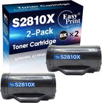 EASYPRINT (2X Black) Compatible S2810x Toner Cartridges (High Yield 6,000 Pages, 593-BBMF) Used for Dell S2810dn H815dw S2815dn, (Total 2 Pack)