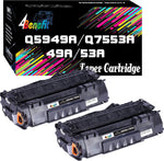 (2-Pack, Black) Compatible 49A 53A Toner Cartridge Q7553A Q5949A Used for HP Laserjet 1320 1320n P2015dn P2015 P2015n 3390 3392 1160 P2014 M2727nf MFP Printer, by 4Benefit