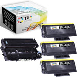 (3 x Toner + 1 x Drum) TG Imaging Compatible TN460 Toner Cartridge DR400 Drum Unit Sets for HL-1240 HL-1250 HL-1270 HL-1440 DCP-1200 DCP-1400 Toner Printer