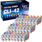 EASYPRINT (3xset, 24-Pack) Compatible Ink Cartridge CLI-42 Replacement for Canon CLI42 CLI-42 Used for PIXMA Pro-100 Pro-100S Printer, (3BK, 3C, 3M, 3Y, 3PC, 3PM, 3GY, 3LGY)