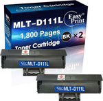 EASYPRINT (1800 Print Pages) Compatible T111L Toner Cartridge Replacement for Samsung MLT-D111L Used for M2020, M2022, M2070, M2071, M2074FW, M2077, M2026, M2078 Printers, (2-Pack)