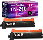 MM MUCH & MORE Compatible Toner Cartridge Replacement for Brother TN210 TN210BK TN-210 TN-210BK Used for HL-3070CW 3075CW 3040CN 3045CN MFC-9120CN 9320CW 9010CN Printer (2-Pack, Black)