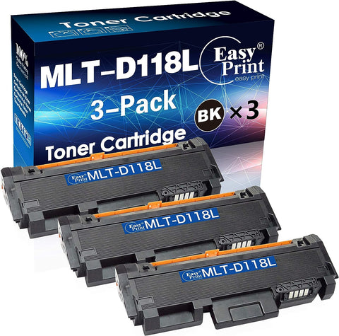 EASYPRINT (3X Black) Compatible MLT-D118L D118L Toner Cartridges Used for Samsung Xpress M3015DW M3065FW Printer