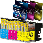 EASYPRINT Compatible LC203XL LC201XL Ink Cartridges LC203 LC201 Used for MFC-J480DW MFC-J880DW MFC-J4420DW MFC-J680DW MFC-J885DW, (3 Cyan, 3 Magenta, 3 Yellow, Total 9-Pack)