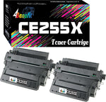 4Benefit (Set of 2) Compatible Replacement 55X CE255X Toner Cartridge 55X 2xBlack Super High Yield for Used in Laser-Jet Enterprise 500 MFP M525c M525f M525dn P3015n P3015d P3015dn Printer