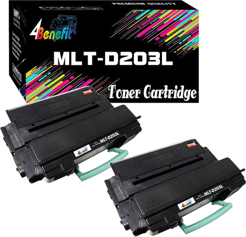 (2xBlack) 4Benefit Compatible 203L D203L MLT-D203L Toner Cartridge High Yield for use in Pro Xpress SL-M3320 SL-M3820 SL-M4020 SL-M3370 SL-M3870 SL-M4070 Laser Printer