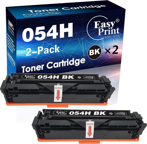 EASYPRINT Compatible CRG054H Toner Cartridge Replacement for Canon CRG-054H Double Pages Capacity Used for i-SENSYS LBP621Cw MF641Cw MF645Cx Color imageCLASS MF642Cdw, (2X Black, 2-Pack)