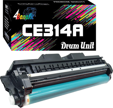 (Set of 1) 4Benefit Compatible HP 126A Imaging Drum Unit HP126A CE314A Drum x 1 for Used in HP Color Laser-Jet 100 MFP M175a M175nw M275 M275nw CP1025 CP1025nw Laser Color Printer