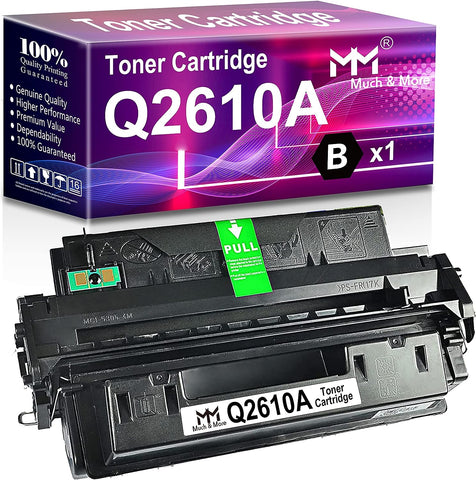 MM MUCH & MORE Compatible Toner Cartridge Replacement for Q2610A 10A 2610A for Laserjet 2300L 2300N 2300D 2300 2300DN 2300DTN Printers (1-Pack, Black)