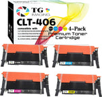 TG Imaging 4-Pack (BCYM) Compatible Replacement for CLT406S CLT-406S Toner Cartridge Work in CLX-3300 CLX-3305FN CLX-3305FW CLX-3305W SL-C460FW CLP-360 CLP-365 CLP-365W SL-C410W Printer